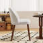 48cm Wide Modern Upholstered Dining Chair with Solid Wood Legs (Set of 2)-2010013517