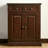 Walnut Solid Wood Shoe Storage Bench-568407326