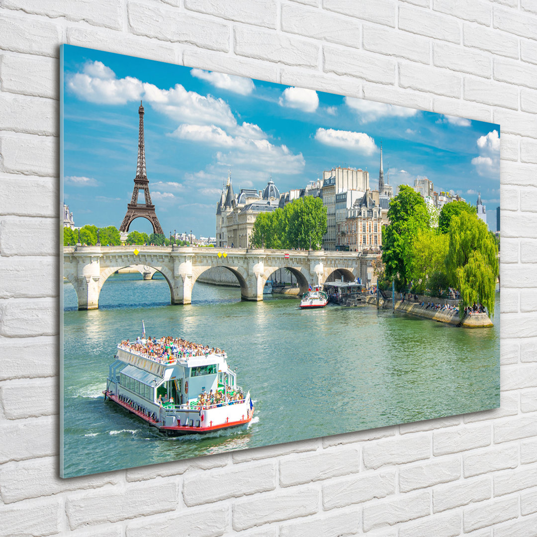 Glasbild Seine Paris