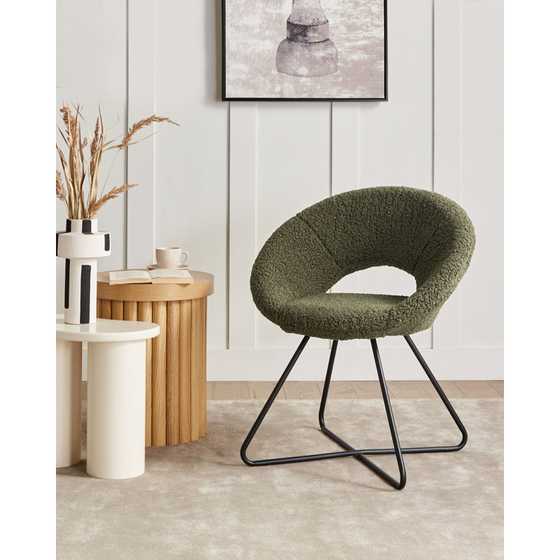 Dining Chair RACHEL Boucle , Green