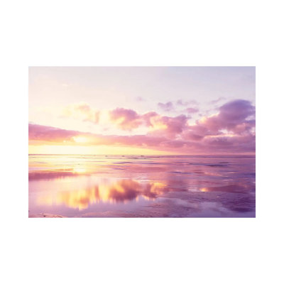 Sunrise On Beach, North Sea, Germany by Panoramic Images - Gallery-Wrapped Canvas Giclée on Canvas