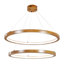 Lustre géométrique à 2 niveaux à DEL pour salle à manger, salon