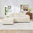 Nuve Cream 6-Piece Sectional-1952431139