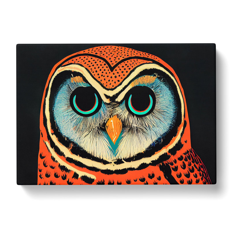 Great Owl - Wrapped Canvas, 40cm H x 60cm W x 3cm D