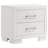 2-Drawer Rectangular Nightstand With Bar Handle Pulls