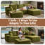 Canapé modulaire en forme de L avec repose-pieds et repose-pieds sans assemblage 106,3 po Boneless-1439676245-1439676249