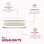 Matelas en mousse viscoélastique gélifiée de 13 pouces pour lit très grand, 1 réduction par transfert de mouvement, et plateau supérieur ultra serré avec mousse réactive, sommeil frais, livraison compressée