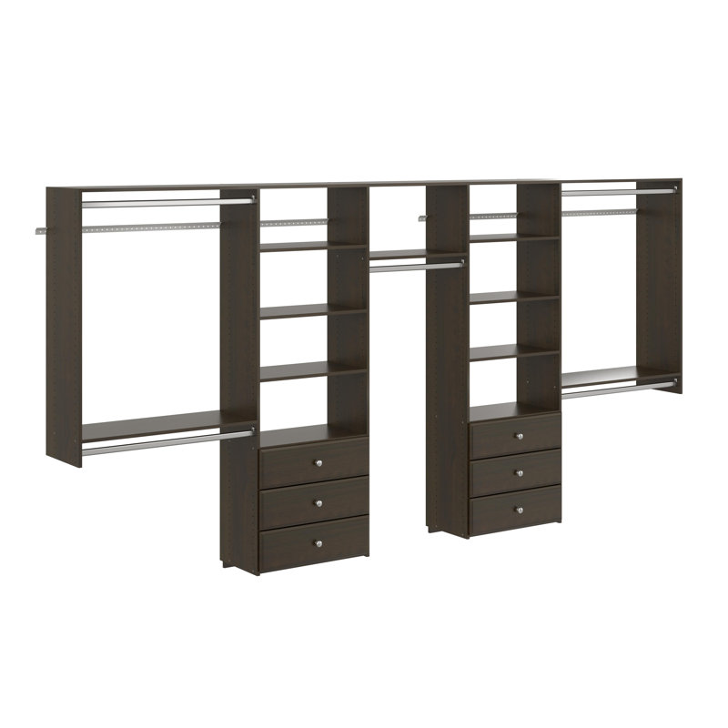 96'' - 144'' Closet System (Can Be Cut To Fit), Truffle