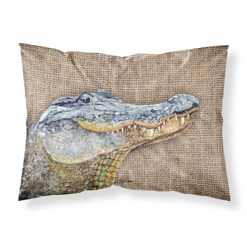  Housse de coussin en alligator