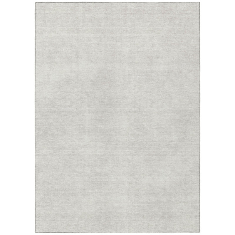 Tapis intérieur / extérieur ivoire lavable HomeRoots 8 pi x 10 pi