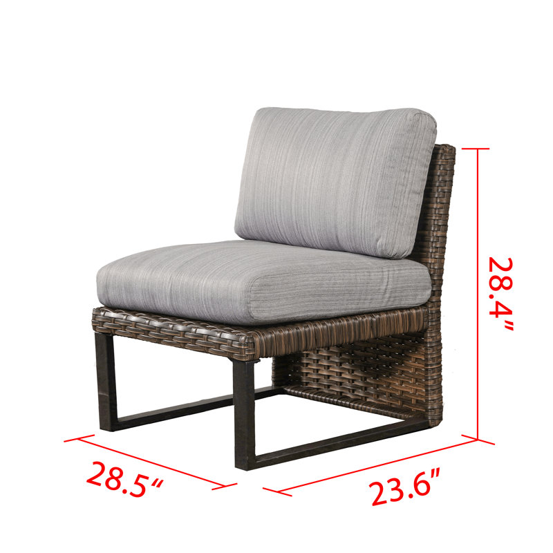 1 Piece Armless Chair