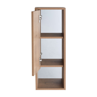 10'' Wall Mounted Storage Cabinet, Bathroom Mirror Cabinet with Soft Close Door,Plywood