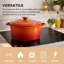 Toque 5L Cast Iron Round Dutch Oven