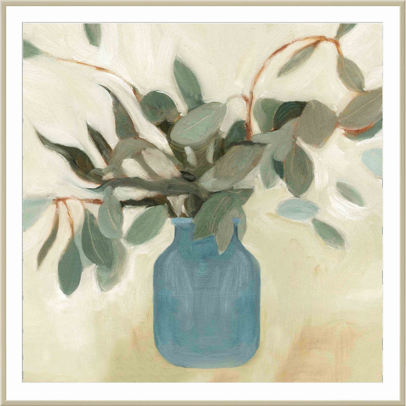 «Neutral Arrangement II» par Emma Scarvey - peinture encadrée, H 40,09 po x l 40,09 po x P 1,1 po, Argent allemand
