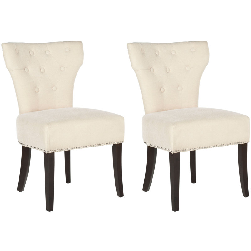 Ensemble de 2 chaises d'appoint en argent