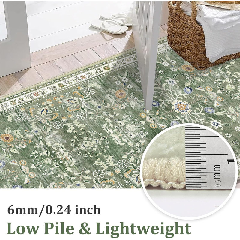 Tapis de cuisine Floral, 2 pi x 12 pi