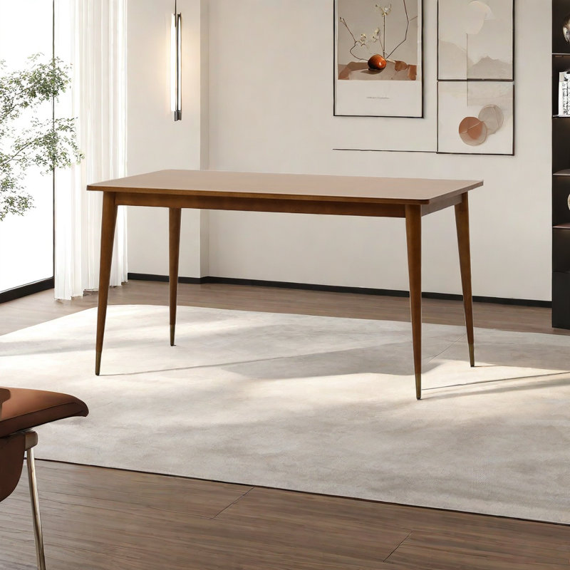 Mykhi Solid Wood Dining Table, 29.92"H x 55.11"L x 31.49"W