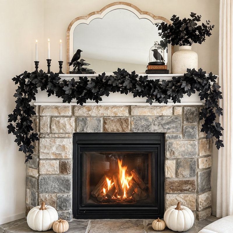 Ensemble de 9 guirlandes de 9,9 pi avec 9 crochets pour décoration d'Halloween