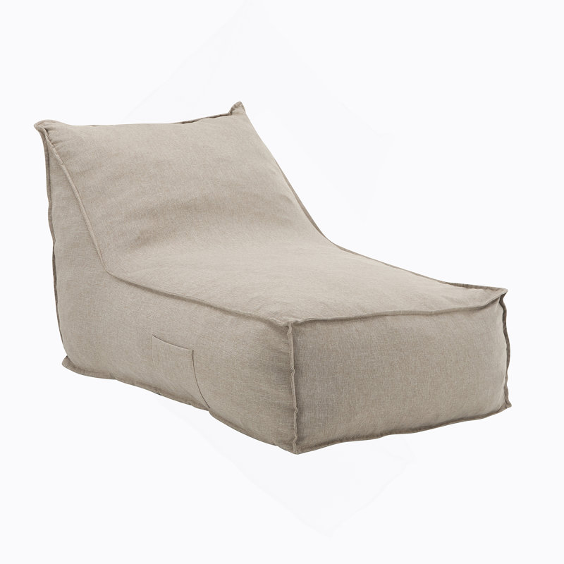 Fauteuil à billes polyvalent pour l'extérieur et l'intérieur, idéal pour diverses occasions de détente et de confort, Beige