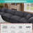 Worthland 143.2" W 8-Piece Reversible Chenille Modular Sectional -1875891660