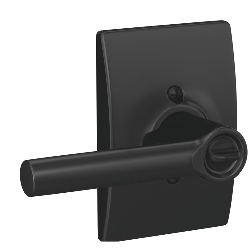 Broadway Keyed (Entry) Door Lever, Matte Black, Keyed Alike