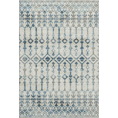 Premium Machine Washable Fayina Ivory Rug