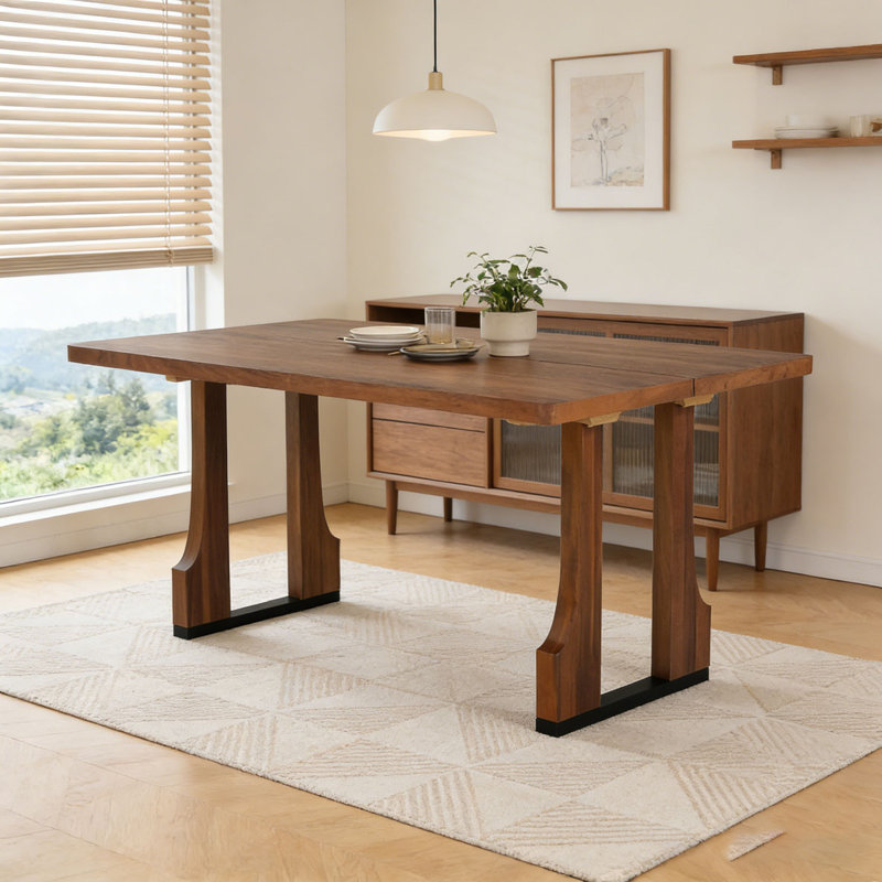 63" Rectangular Dining Table, Walnut