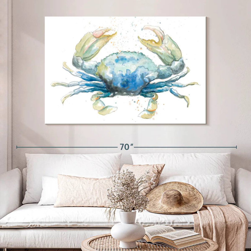 Brampt Cangrejo Azul Square, 34" H x 51" W