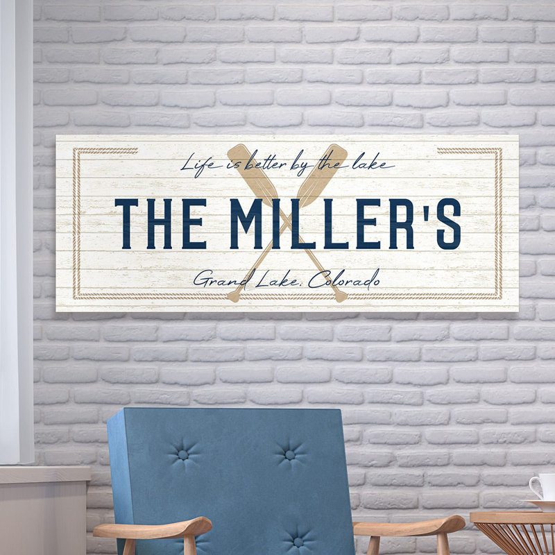 Lake Life Personalized Wooden Signs for Home Wall Decor, Yes