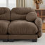 Canapé modulaire confortable en chenille plissé 3 places-134448935-134448936