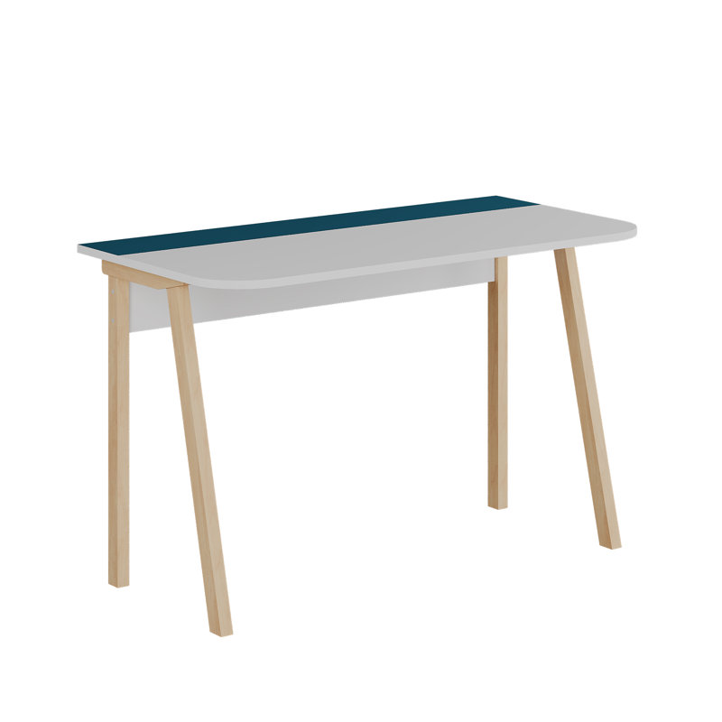 Luton Writing Desk, Turquoise/White