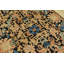 Tapis antique noir et multicolore en laine Art Deco