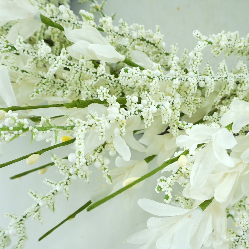 Floral Spring Wreath Collection White, White