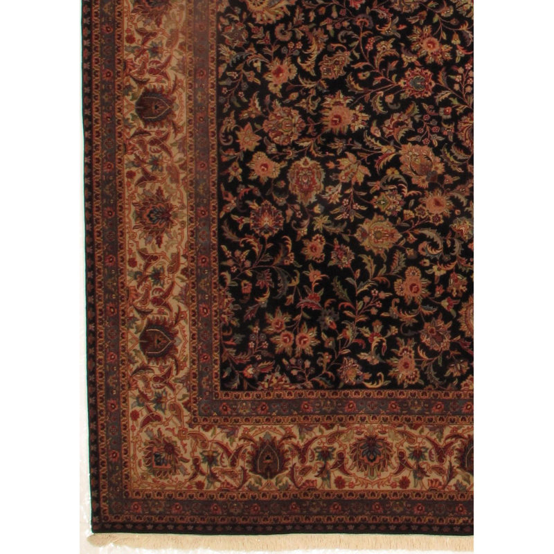 Kashan Wool Oriental Area Rug
