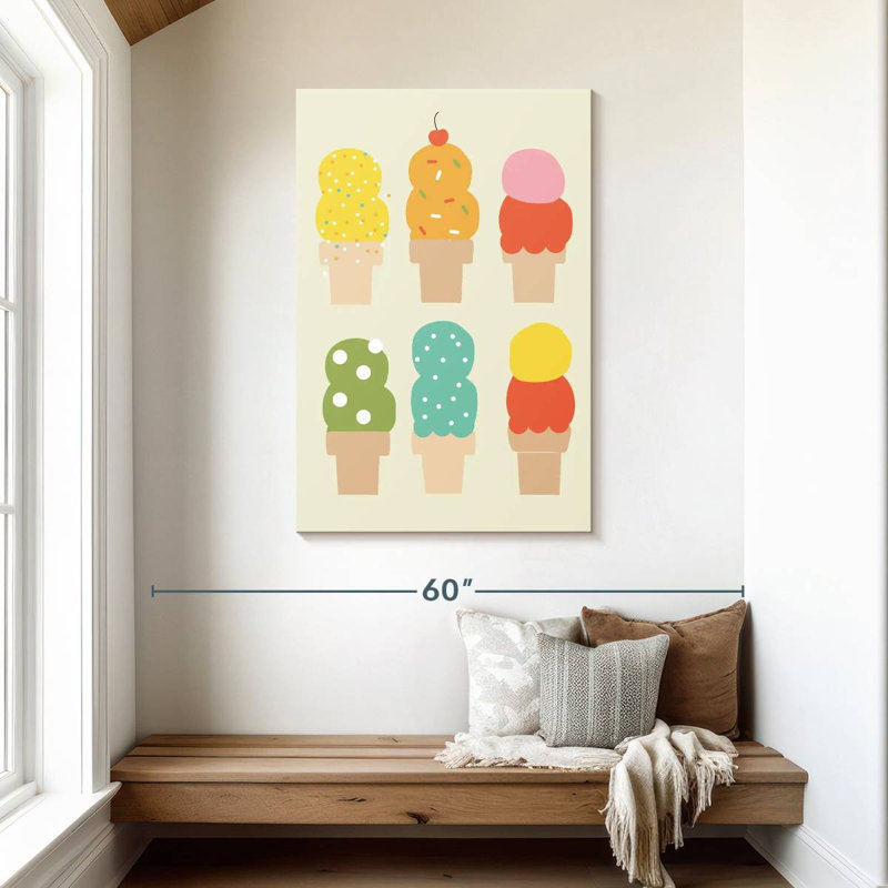 Double Scoops, 45" H x 30" W