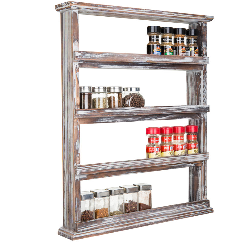 Wall Wood Spice Rack