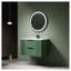 Meuble-lavabo 30 po avec lavabo en céramique - Meuble-lavabo flottant mural vert avec tiroirs, moderne
