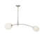 Artemis Pendant Double (Natural Brass with Alabaster Glass)-779107135-779107122