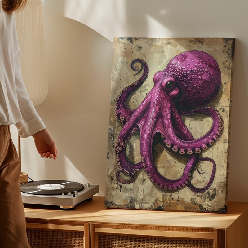 Impression sur toile Magenta, H 40 po x l 30 po