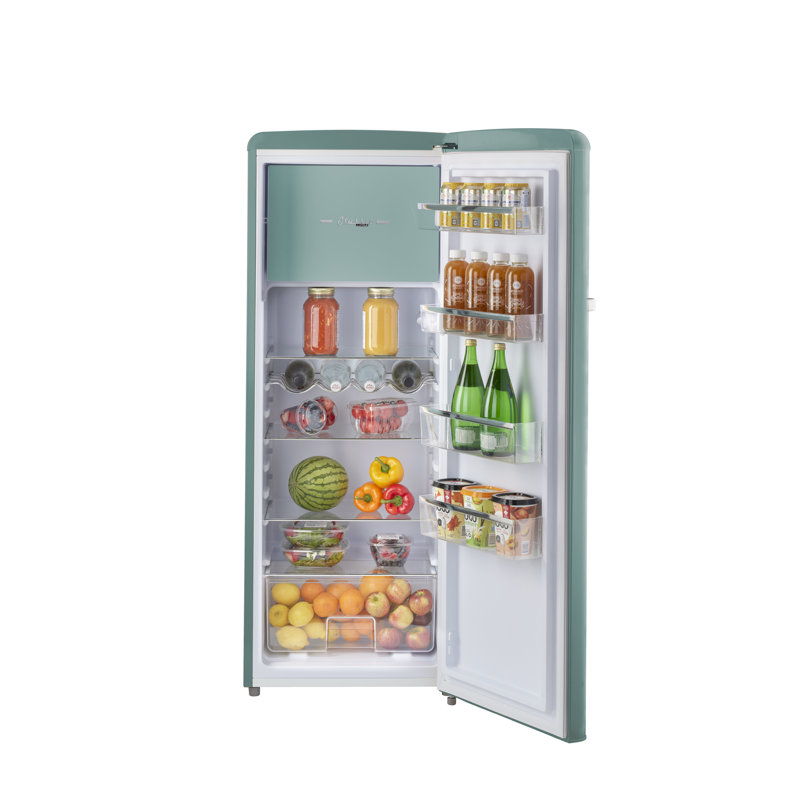 Réfrigérateur à porte simple avec congélateur Energy Star 21,6 po Classic, Brume océan turquoise