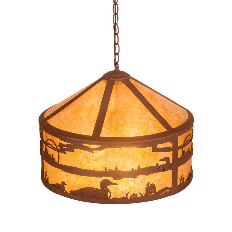 3 - Light Lantern Drum Chandelier