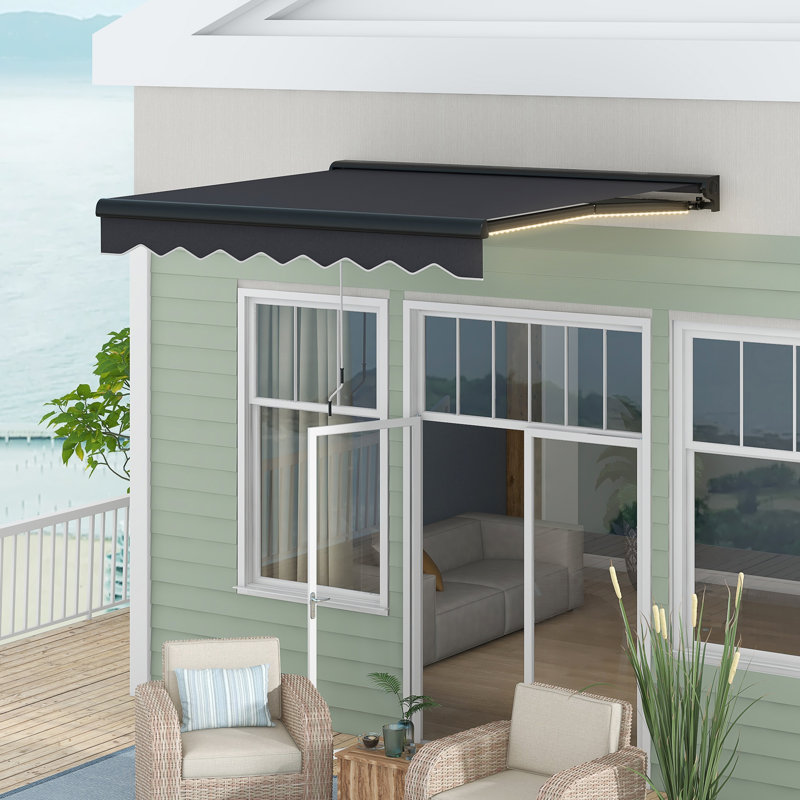 Dongguan Xiyite Trading Co., Ltd. 250cm W x 200cm D Polyester Cover Retractable Door / Window Awning