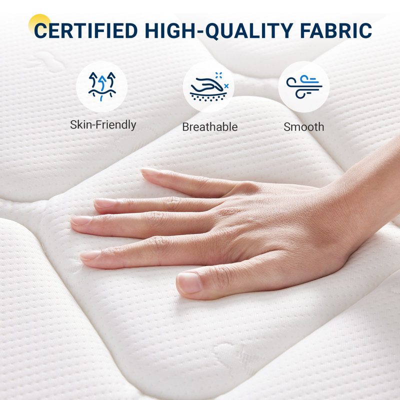 8'' Medium Gel Memory Foam Hybrid Mattress, Twin