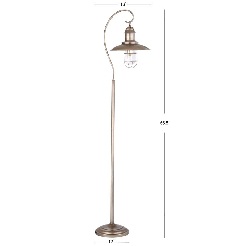 Audry 67'' Antique Gold Arched Floor Lamp