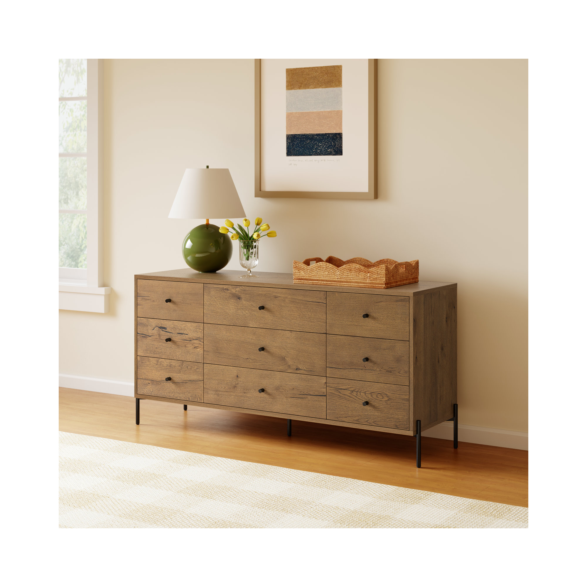 Aceton 9 - Drawer Double Dresser