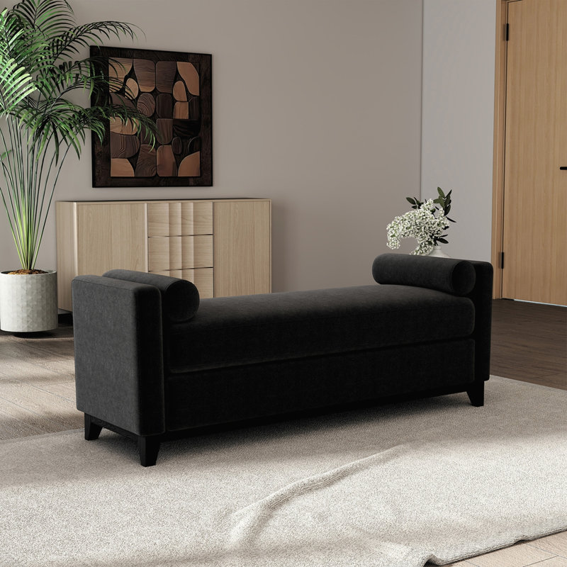 Banc style campagne moderne, Black, Black