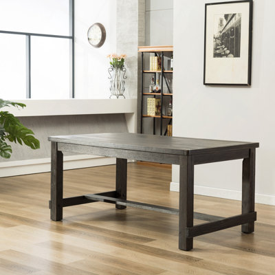 Lotusville Antique Rectangular Wood Dining Table