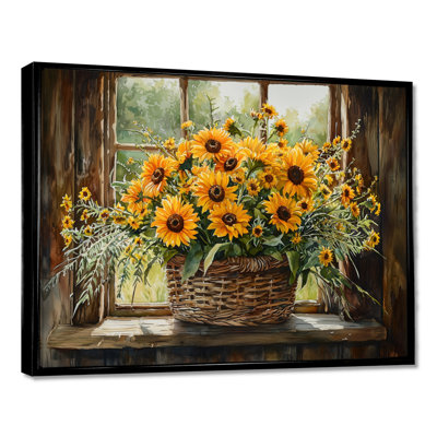 Summer Breeze Bouquet At The Farm - Sunflowers Wall Art