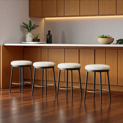 Ensemble de 4 tabourets de comptoir 24,75 po Modern