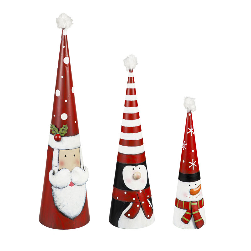 Ensemble de 3 figurines de Noël imbriquées